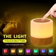 thumbnail image 3 of Mini luz LED de noche, lámpara de noche colorida, luz nocturna táctil, lámpara de mesa recargable con luz para dormitorio, habitación de bebé y sala de estar., 3 of 5
