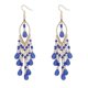 thumbnail image 5 of Qarigey Mujeres Maxi Bohemian Big Beads Crystal Pendientes Boda Colgante largo Gancho para la oreja Compromiso Joyería Eardrop azul 2piezas, 5 of 6