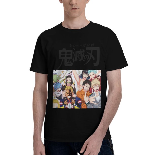 Camiseta de Manga Corta para Hombres Kimetsu no Yaiba