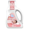 thumbnail image 3 of (4 pack) Dreft Newborn Baby Liquid Laundry Detergent, Sensitive Skin, Hypoallergenic, 32 Loads, 46 fl oz, 3 of 13