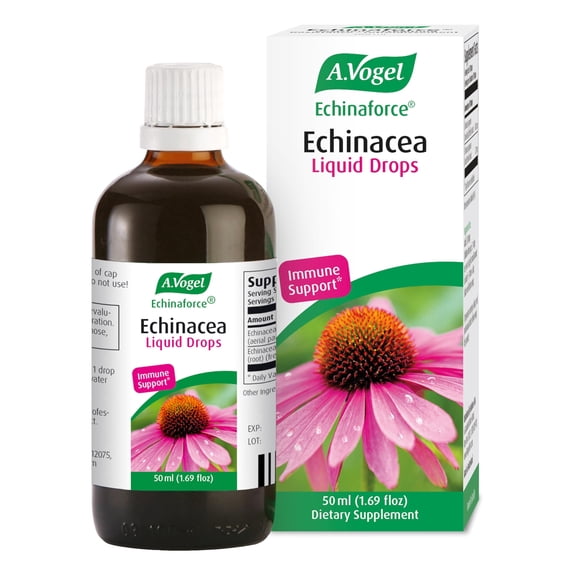 A. Vogel Echinaforce Organic Echinacea Liquid Extract – Fresh Whole Plant Herbal Supplement – Natural Immune Support Drops – Daily Wellness – 1.7 oz