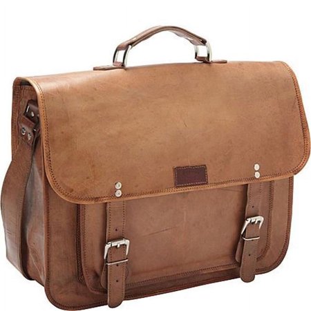Sharo Large Office Genuine Leather Laptop Bag  Brown price history on PriceWatchPro