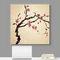 thumbnail image 2 of wall26 Canvas Print Wall Art Paint Stroke Smear Japanese Cherry Blossoms Floral Botanical Illustrations Modern Art Chic Nature Relax/Calm Multicolor for Living Room, Bedroom, Office - 12"x12&quo, 2 of 5