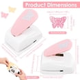 thumbnail image 2 of Ihvewuo Paper Punch Butterfly / Heart Hole Puncher for Scrapbooking DIY Handmade Paper Puncher for Crafts Scrapbook Cards Decoration Zinc Alloy+ABS Colorful, 2 of 11