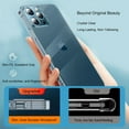 thumbnail image 2 of Crystal Clear iPhone 11 Pro Max Case with Camera Lens Protector, Non Yellowing, Shockproof Inner Silicone Bumper, Military Grade Drop Protection Slim Thin Phone Case for iPhone 11 Pro Max 6.5", 2 of 18