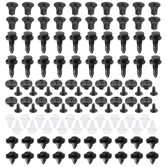 IKASEFU 100PCS Car Bumper Piercing Expansion Nails for Toyota Corolla Camry Lexus