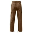 thumbnail image 4 of Men's Big & Tall Fleece Cargo Sweatpants Coffee XL, 4 of 5