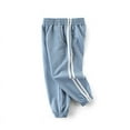 thumbnail image 2 of Bellafa Little Boys Jogger Long Pants Toddler Elastic Sweatpants with Pocket Kids Track Pants Blue,2-8 Years, 2 of 5