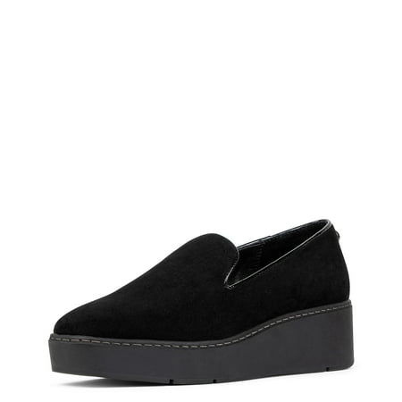 Donald Pliner Women's Witty Loafer, Black-Suede, 5.5