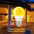 thumbnail image 5 of Simba Lighting LED Bug Non-Attracting A15 5W 40W Equivalent ETL Listed Bulbs 120V E26 Base Amber Warm Light 4-Pack, 5 of 10