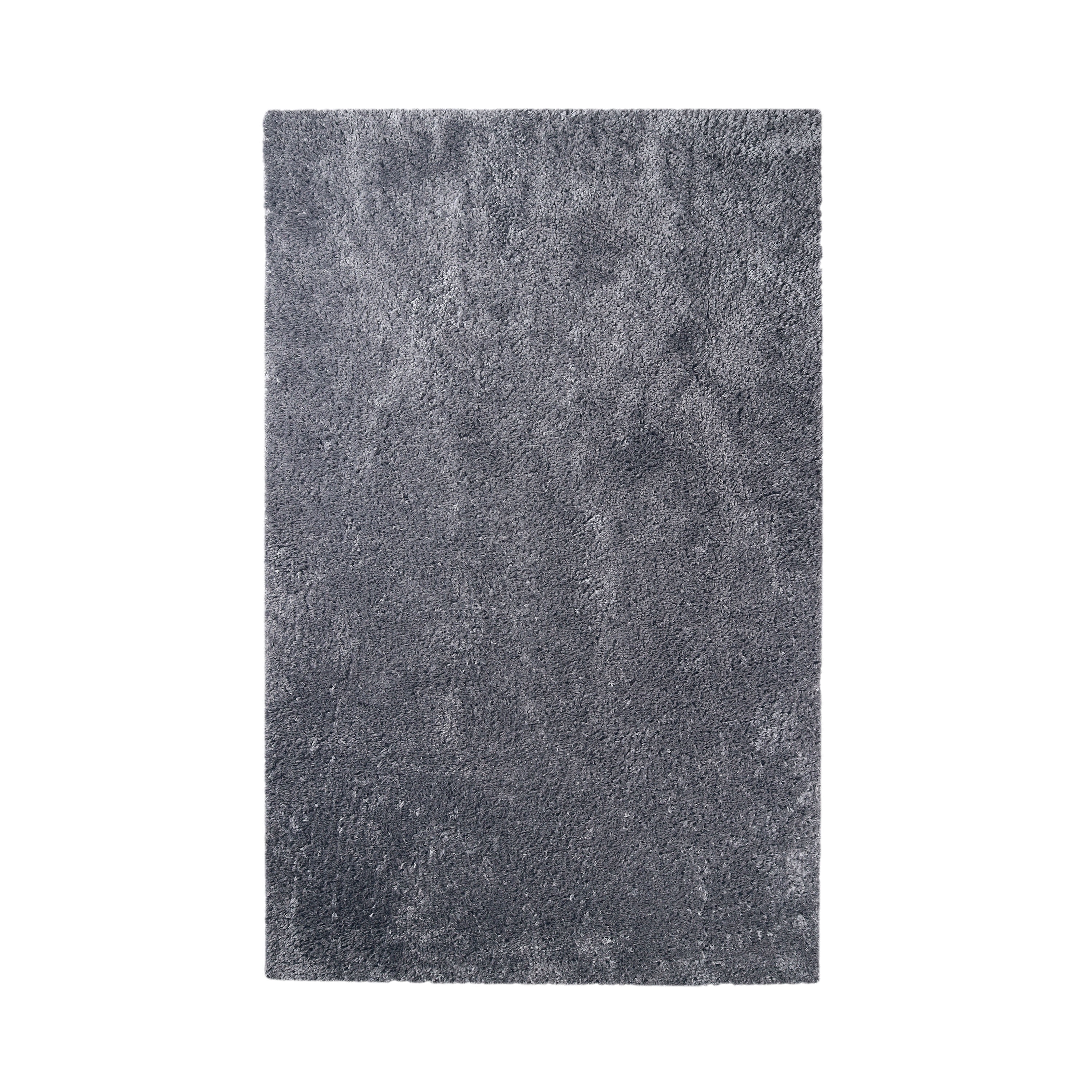 BNM Solid Indoor Shag Runner or Area Rug, 8' x 10', Grey