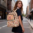 thumbnail image 4 of KUIFORTI Cute Capybara Print Girls Backpack Kids Bookbag Durable Polyester with Adjustable Straps Multiple Organizer Pockets for Students Elementary Middle School Daily Use, 4 of 7