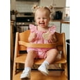 thumbnail image 6 of BemeyourBBs Newborn Baby Girls Summer Clothes Infant Baby Girls Smocked Outfits Cute Bow Print Flying Short Sleeve Babydoll Tunic Shirt Tops and Bubble Bloomer Shorts Set, 6 of 9