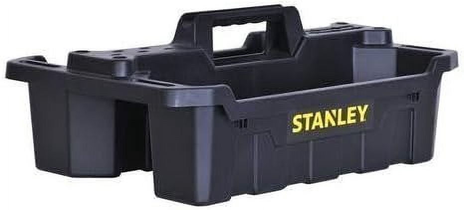 Stanley STST41001 19.34" X 13" X 7.6" Black Portable Storage Tote Tray - Quantity 2