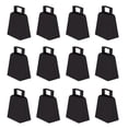 thumbnail image 1 of Cowbells Beistle Black Metal de 4 cm, paquete de 12 unidades, para eventos, 1 of 5