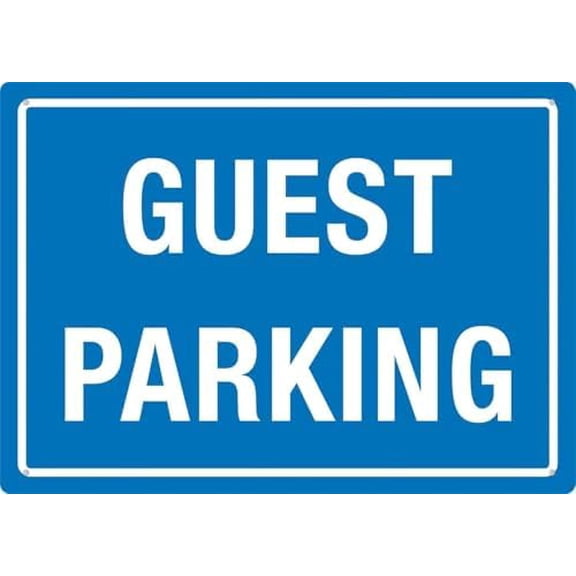 Warning Sign - Guest Parking, Warning Metal Sign, Vintage Wall Decor, for Home, Farm, Bar, Coffee Shop, Club, 12X8 Inch