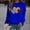 Blue, variant on Munlar Womens Cardigan Sweaters,Women's Fashion Long Sleeve Love Printed Sweatershirt Loosen Sweater Sweatershirts