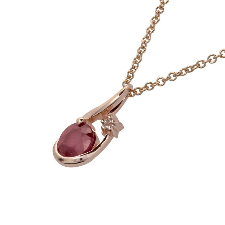 Ruby hot sale necklace walmart