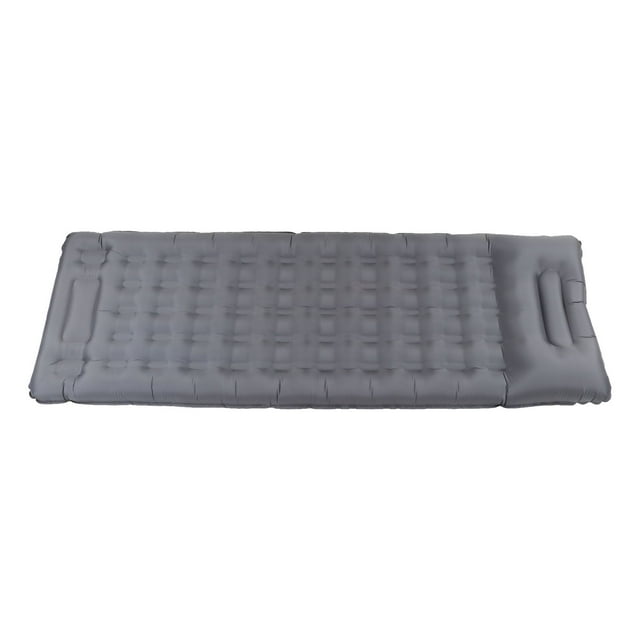 Sleeping Mat, Inflatable Camping Mat Tear Resistant Foot Inflation Olive Green Waterproof Nylon For Camping