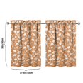 thumbnail image 4 of Fall Kitchen Curtains 36 Inch Short - 2 Panel Set, Autumn Harvest Print, Rod Pocket Window Treatment for Thanksgiving, Farmhouse, Cafe, Living Room - Machine Washable, 4 of 4