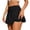 Black, variant on Womens Athletic Skort High Waist Tennis Skirts with Shorts Butterfly Ruffle Skirts with Pockets Ruffle Tennis Skirts Flowy Double Layered Dance Skirts