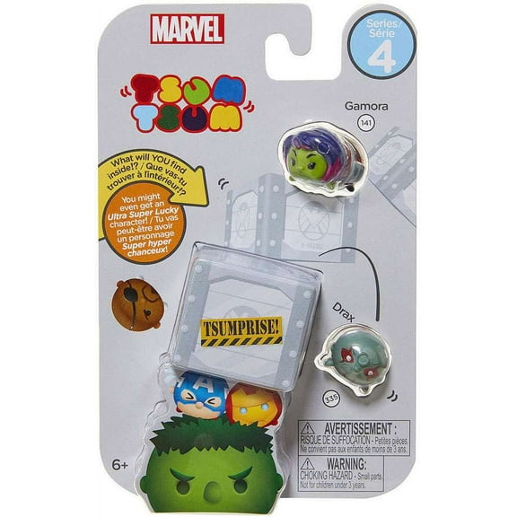 Marvel Tsum Tsum 3-Pack Mini-Figures Series 4 - Select Figure(s)