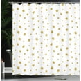 thumbnail image 4 of Ambesonne Birthday Shower Curtain, Yellow Stars Pattern, 69"Wx84"L, Yellow and White, 4 of 5