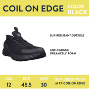 TredSafe Men's Coil On Edge Slip-Resistant Work Shoes