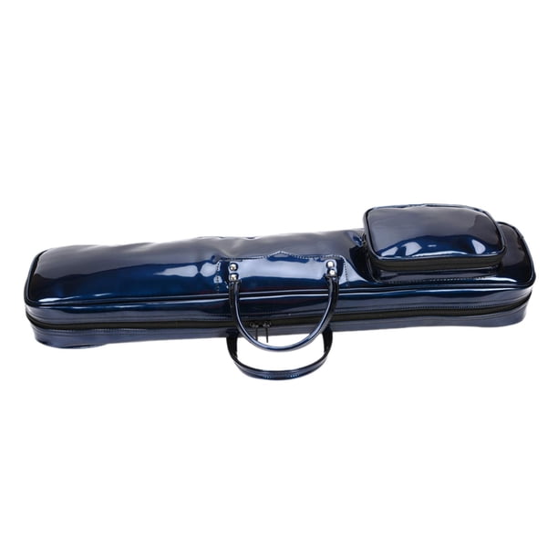 Bolsa de transporte para flauta Hugo impermeable de cuero PU azul oscuro