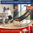 thumbnail image 2 of Dual Shot Basketball Arcade Game, Foldable Indoor Electronic Arcade Basketball Game with 4 Balls, 8 Modes, LED Scoreboard, Air Pump, Battery Powered for Kids Adults, Black, 2 of 10