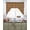 Brown, variant on Dark Brown Rattan Swag Valances for Windows, Small Curtains Drapes, Vintage Abstract Wicker Texture Kitchen Window Curtains Over Sink Rod Pocket Window Treatment Valance for Bedroom/Bathroom 56"x36"