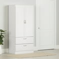 thumbnail image 1 of South Shore Acapella Wardrobe Armoire, in Pure White, 1 of 15