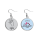 thumbnail image 1 of Gesto negro patrón personalizado Pendientes de sandía verano lóbulo desgaste Unbranded M, 1 of 3