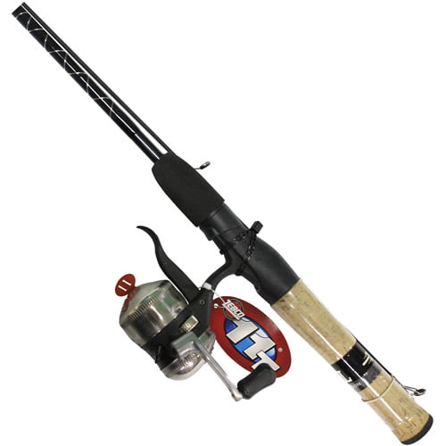 Zebco MICROTS Micro Triggerspin Fishing Rod and Reel Combo With Assorted Tackle 