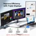thumbnail image 3 of Estación de acoplamiento ANYOYO 8 en 1 con doble monitor USB-C 4K HDMI VGA, 3 of 7