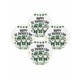 thumbnail image 7 of 15 Inch Round Placemats Set of 4, St. Patrick's Day Non Slip Heat Insulation PP Table Mats, Green Shamrock Gnomes Gold Coin Spring Washable Place Mats for Kitchen Dining Party Table Decor, 7 of 7