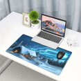 thumbnail image 6 of Kdxio Mountain Cottage In Snow Print Large Gaming Mouse Pad,Non-Slip Base,Water Resist Keyboard Pad for Gamer,Office & Home,29.5 x 15.8 in, 6 of 9
