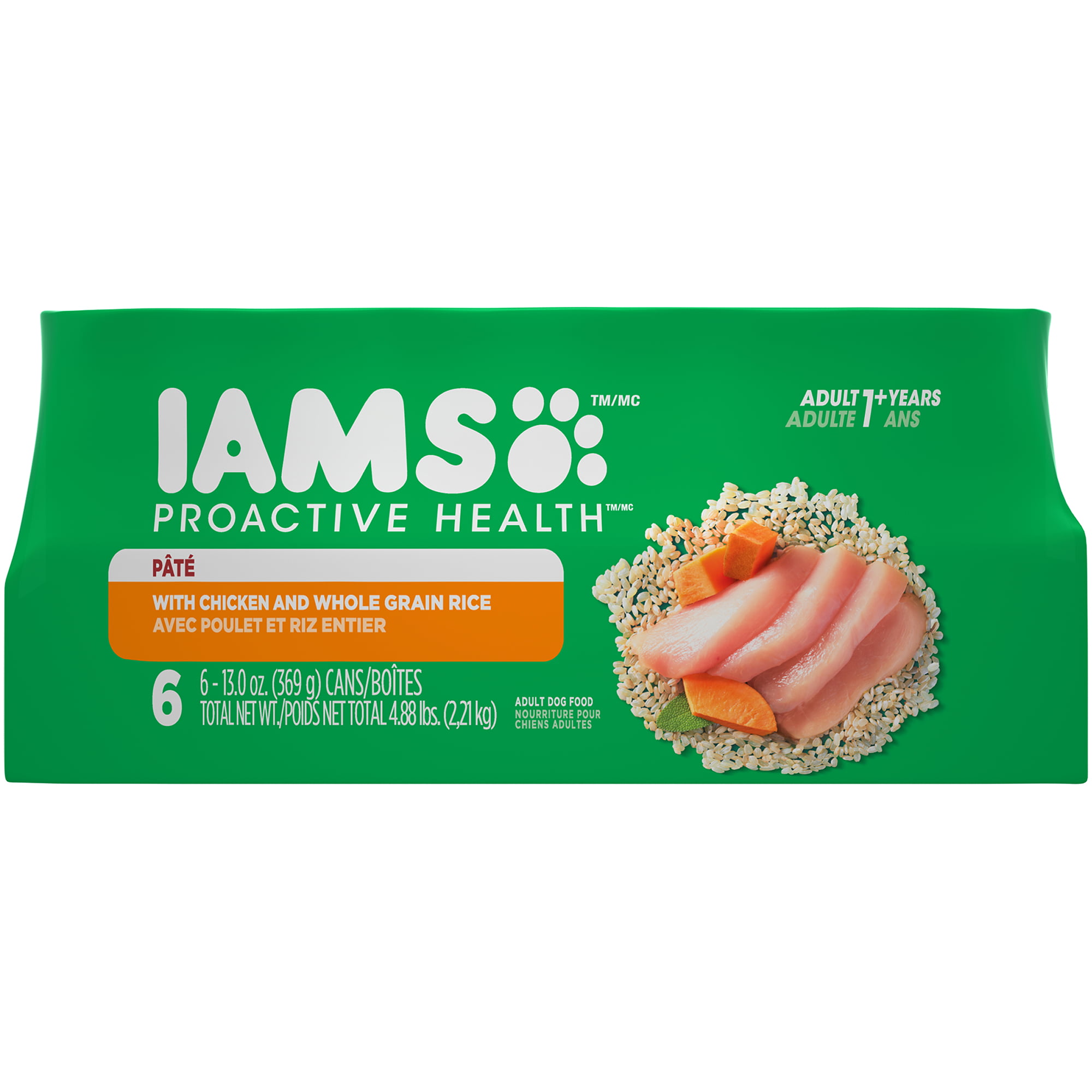 iams chicken and rice canned dog food