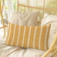 thumbnail image 7 of Minimalist Lines Queen Size Pillow Cover,Pillowcase Protectors with Zipper,Breathable Decorative Throw Pillow Case Cover,Retro Rustic Simple Stripes Texture Orange Pillow Shams for Couch 20x30Inch, 7 of 7