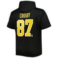thumbnail image 3 of Men's Fanatics Sidney Crosby Black Pittsburgh Penguins Big & Tall Captain Patch Name & Number Pullover Hoodie, 3 of 4