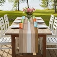 thumbnail image 4 of Table Runners 70 Inches Long Dress Scarves, Brown Wood Grain Farmhouse Coffee/Dining/Kitchen Table Decor, Holiday Table Runner, Country Retro Wooden Plank Farmhouse 13x70 Inch, 4 of 9