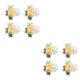 thumbnail image 4 of Qarigey ABS Realista Flor artificial para bodas - Decoración de flores Flores artificiales Novia Fácil de usar Romántica Champagne Flo de muñeca de champán Muñeca flor 2piezas, 4 of 6