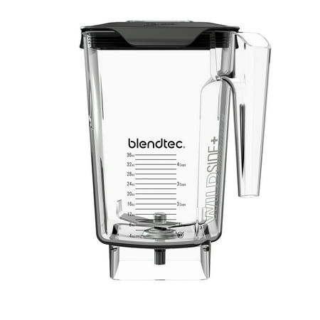 

Blendtec WildSide (90 oz volume/36 oz Wet/Dry Fillable) -Five Sided-Professional-Grade Blender Jar-Vented Latching Lid-BPA-free-Clear 90 fl ounces