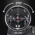 thumbnail image 4 of Open Box Subsonic - Superdrive GS550 Steering Wheel, 270° Rotation, with Pedals, Paddle Shifter and Vibration. Compatible Switch 2 / Switch, PS4, Xbox One, xbox Series x/S, PC – Black, 4 of 14