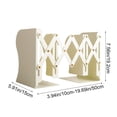 thumbnail image 3 of Weloille Retractable Metal Bookends 1 Piece, Adjustable Non-Slip Desktop Book Organizer, Sturdy Heavy Duty Book Support Holder for Books, Files, Magazines and Office Desk, 3 of 6