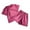 Hot Pink, variant on YuYuBao Toddler Girls Outfits Sets Summer Athletic Short Sleeve Solid Tshirts Tops And Shorts Comfy Clothes Kids Girls Two Piece Sportswear suits, 2-3 Years