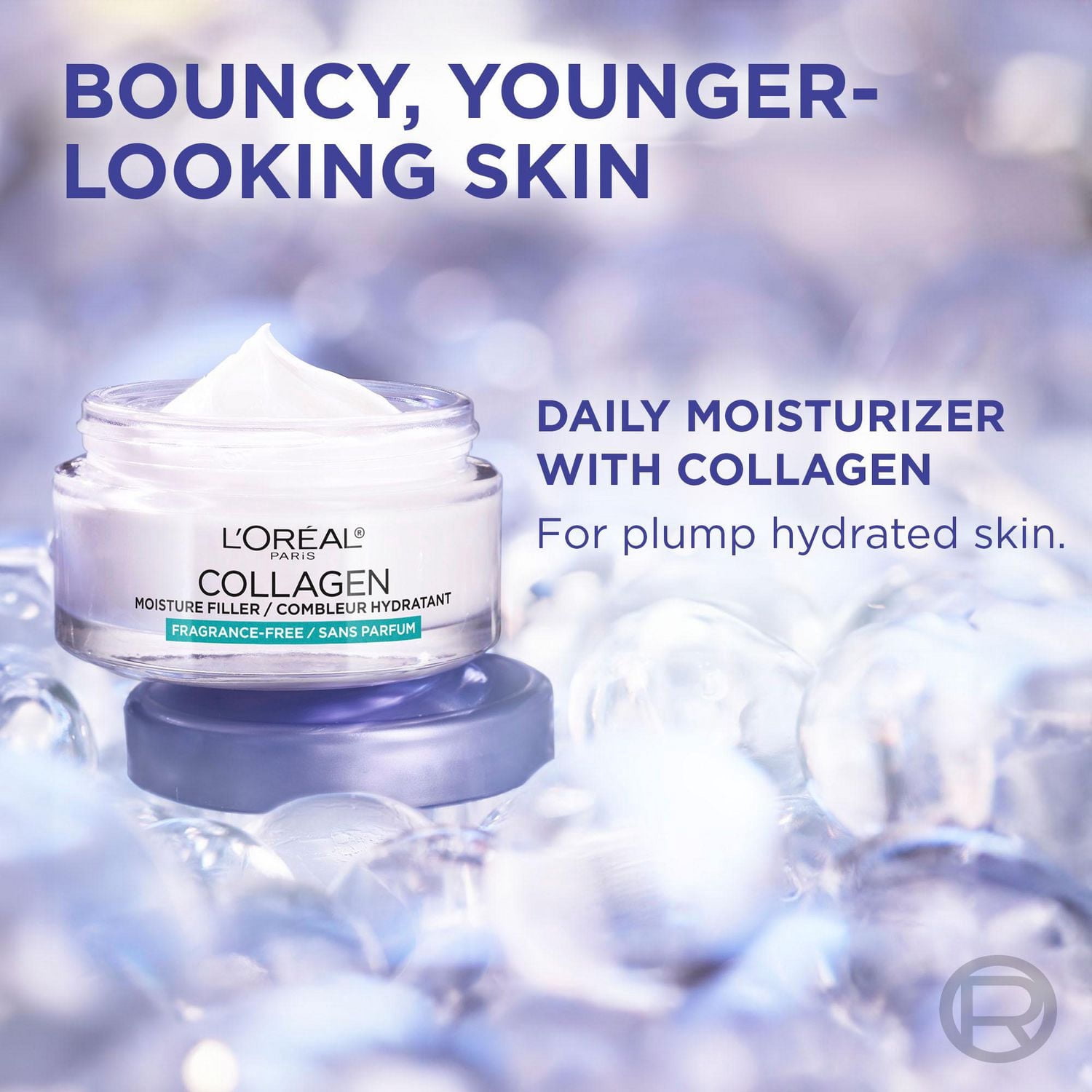 L'Oréal Paris Fragrance-Free Collagen Moisture Filler Daily Moisturizer, 48 Hour Hydration, 50ml