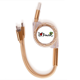 thumbnail image 1 of Me encanta Brasil palabra bandera amor corazón ilustración Cable de carga telescópico múltiples USB tres en uno, 1 of 3