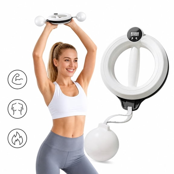 360 Smart Arm Exerciser, Digital Display Swan Arm Trainer for Muscle Toning, Posture Correction & Arm Slimming