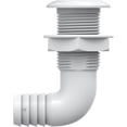 thumbnail image 2 of SEAFLO 1-1/8" 90° Angled Thru Hull Through-Hull Fitting with Built-in-Check Valve – Anti-Corrosion and Ultra-Durable for Marine, Boat, Yacht, RV, Truck - 4-Year Warranty! (1-1/8", White, 10-Pack), 2 of 6